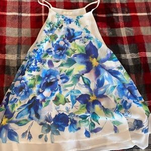 Dressy floral tank top